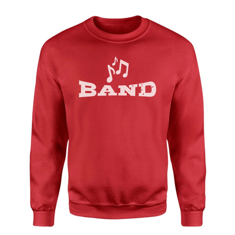 Basic Band with Musician Icon on a Sweatshirt with a White Graphic