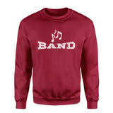 Basic Band with Musician Icon on a Sweatshirt with a White Graphic