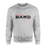 Custom Band Mascot and Musician Name on a Sweatshirt with a Black Graphic