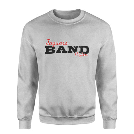 Custom Band Mascot and Musician Name on a Sweatshirt with a Black Graphic