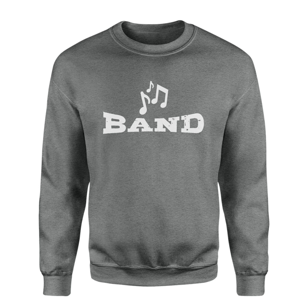 Basic Band with Musician Icon on a Sweatshirt with a White Graphic
