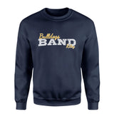 Custom Band Mascot and Musician Name on a Sweatshirt with a White Graphic