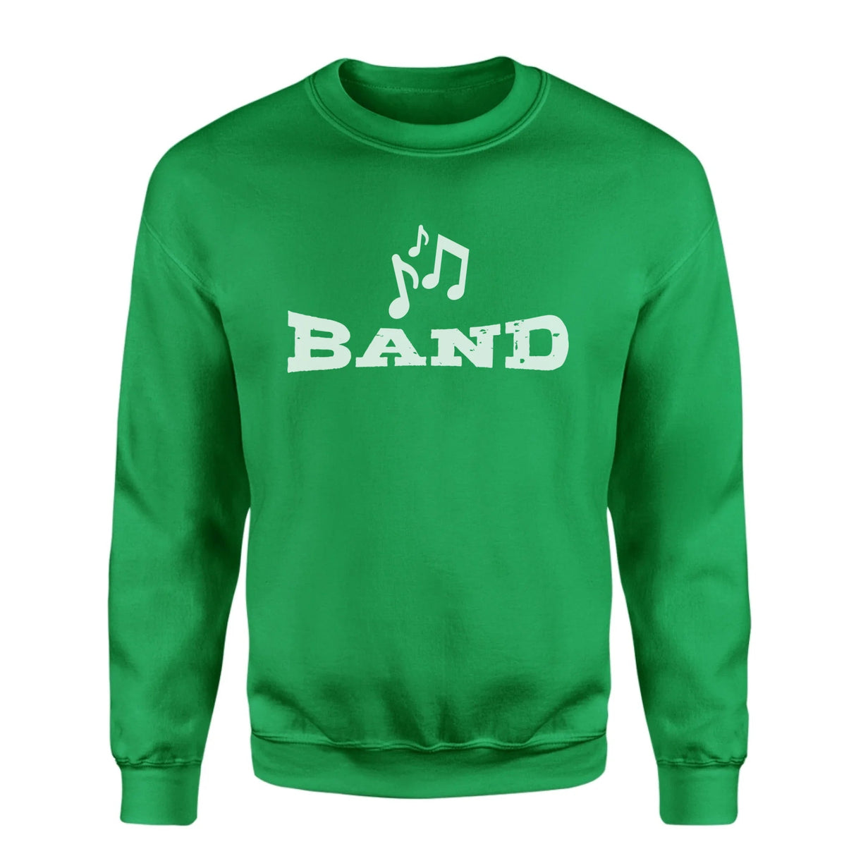 Basic Band with Musician Icon on a Sweatshirt with a White Graphic