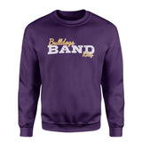 Custom Band Mascot and Musician Name on a Sweatshirt with a White Graphic
