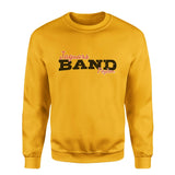 Custom Band Mascot and Musician Name on a Sweatshirt with a Black Graphic