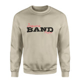 Custom Band Mascot and Musician Name on a Sweatshirt with a Black Graphic