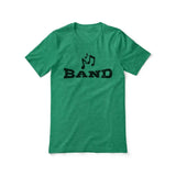 Basic Band with Musician Icon on a Unisex T-Shirt with a Black Graphic