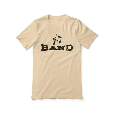 Basic Band with Musician Icon on a Unisex T-Shirt with a Black Graphic