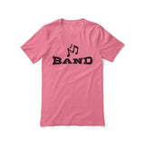 Basic Band with Musician Icon on a Unisex T-Shirt with a Black Graphic