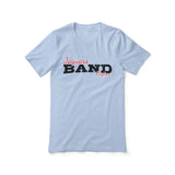 Custom Band Mascot and Musician Name on a Unisex T-Shirt with a Black Graphic