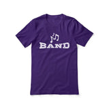 Basic Band with Musician Icon on a Unisex T-Shirt with a White Graphic