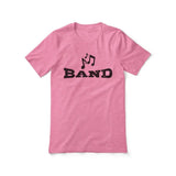 Basic Band with Musician Icon on a Unisex T-Shirt with a Black Graphic