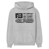 Band Grandma Horizontal Flag on a Hoodie with a Black Graphic