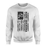 Band Grandma Vertical Flag on a Sweatshirt with a Black Graphic