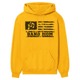 Band Mom Horizontal Flag on a Hoodie with a Black Graphic