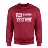 Band Mom Horizontal Flag on a Sweatshirt with a White Graphic