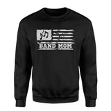 Band Mom Horizontal Flag on a Sweatshirt with a White Graphic