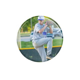 Custom Baseball Player Photo on a Button