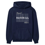 Custom Baseball on a Sweatshirt With Mascot and Baseball Player Name on a Hoodie