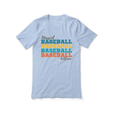 Personalized Baseball Baseball Baseball Shirt With Mascot and Baseball Player Name on a Unisex T-Shirt