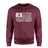 Baseball Grandma Horizontal Flag on a Sweatshirt with a White Graphic
