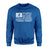 Baseball Grandma Horizontal Flag on a Sweatshirt with a White Graphic
