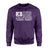 Baseball Grandma Horizontal Flag on a Sweatshirt with a White Graphic