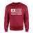 Baseball Grandma Horizontal Flag on a Sweatshirt with a White Graphic