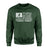 Baseball Grandma Horizontal Flag on a Sweatshirt with a White Graphic