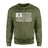 Baseball Grandma Horizontal Flag on a Sweatshirt with a White Graphic