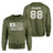 Baseball Grandma Horizontal Flag With Baseball Player Name on a Sweatshirt with a White Graphic