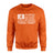 Baseball Grandma Horizontal Flag on a Sweatshirt with a White Graphic