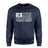 Baseball Grandma Horizontal Flag on a Sweatshirt with a White Graphic