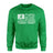 Baseball Grandma Horizontal Flag on a Sweatshirt with a White Graphic