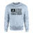 Baseball Grandpa Horizontal Flag on a Sweatshirt with a Black Graphic