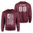 Baseball Grandpa Vertical Flag With Baseball Player Name on a Sweatshirt with a White Graphic
