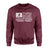 Baseball Grandpa Horizontal Flag on a Sweatshirt with a White Graphic