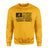 Baseball Grandpa Horizontal Flag on a Sweatshirt with a Black Graphic