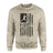 Baseball Grandpa Vertical Flag on a Sweatshirt with a Black Graphic