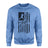 Baseball Grandpa Vertical Flag on a Sweatshirt with a Black Graphic