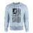 Baseball Grandpa Vertical Flag on a Sweatshirt with a Black Graphic