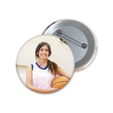 Custom Basketball Player Photo on a Button