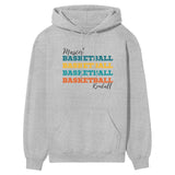 Personalized Basketball Basketball Basketball on a Hoodie With Mascot and Basketball Player Name on a Hoodie