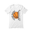 Personalized Basketball Shirt With Team and Basketball Player Name on a Unisex T-Shirt