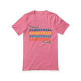 Personalized Basketball Basketball Basketball Shirt With Mascot and Basketball Player Name on a Unisex T-Shirt