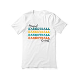 Personalized Basketball Basketball Basketball Shirt With Mascot and Basketball Player Name on a Unisex T-Shirt