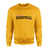 Custom Basketball Mascot and Basketball Player Name on a Sweatshirt with a Black Graphic
