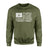 Basketball Grandpa Horizontal Flag on a Sweatshirt with a White Graphic