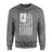 Basketball Grandpa Vertical Flag on a Sweatshirt with a White Graphic