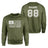 Basketball Grandpa Horizontal Flag With Basketball Player Name on a Sweatshirt with a White Graphic